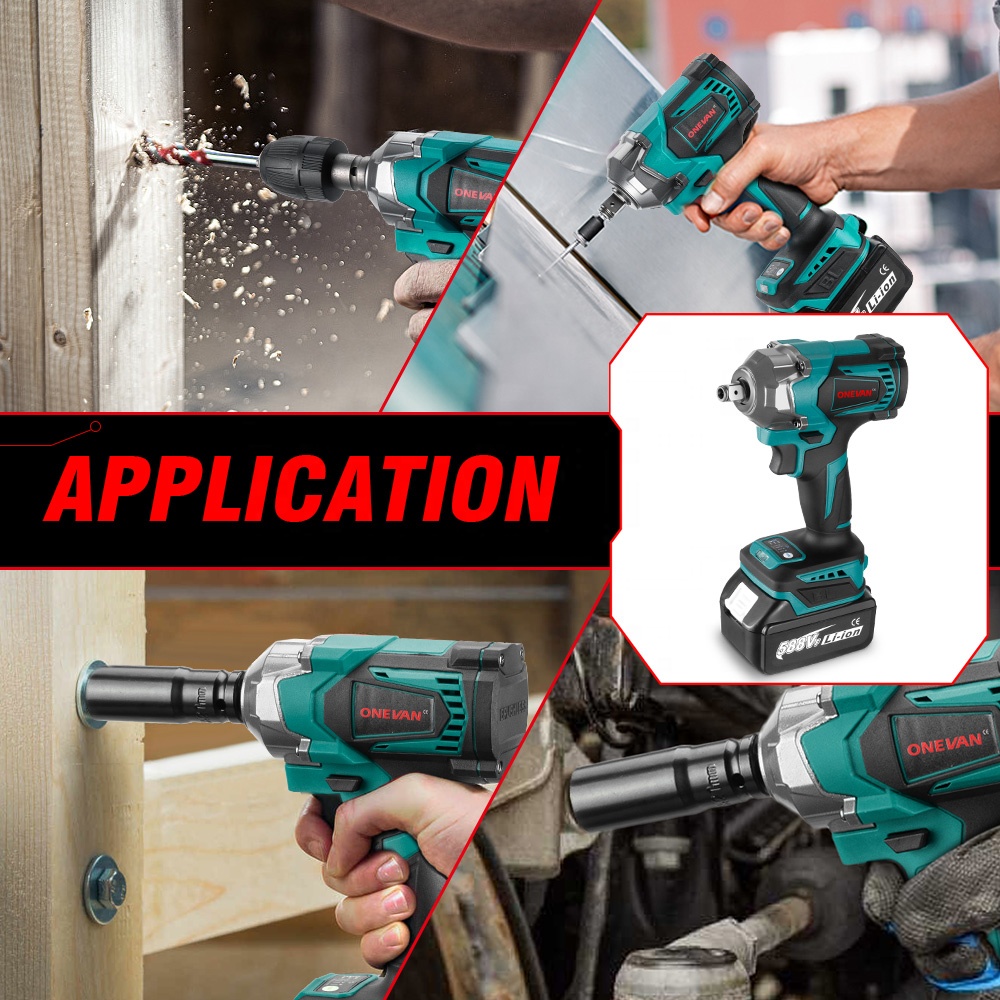 Power Tools In Electrical - 1200N.m 토크 브러시리스 전기 임팩트 렌치